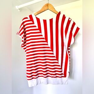 Available Soon! Vintage 80s Red and White striped Top.